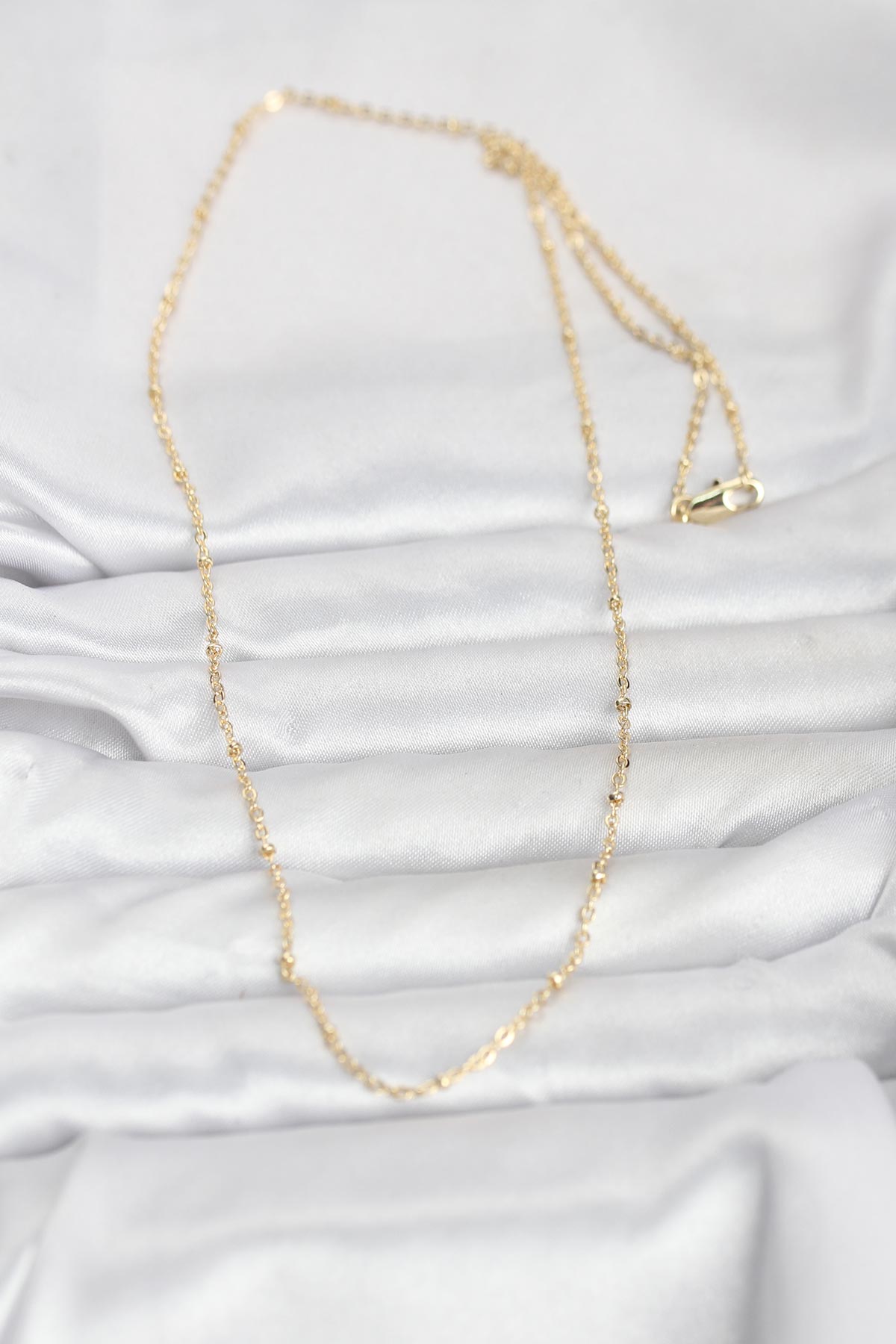 CM 14K Gold Renk Burgu Model 60 cm Kadın Kolye 1