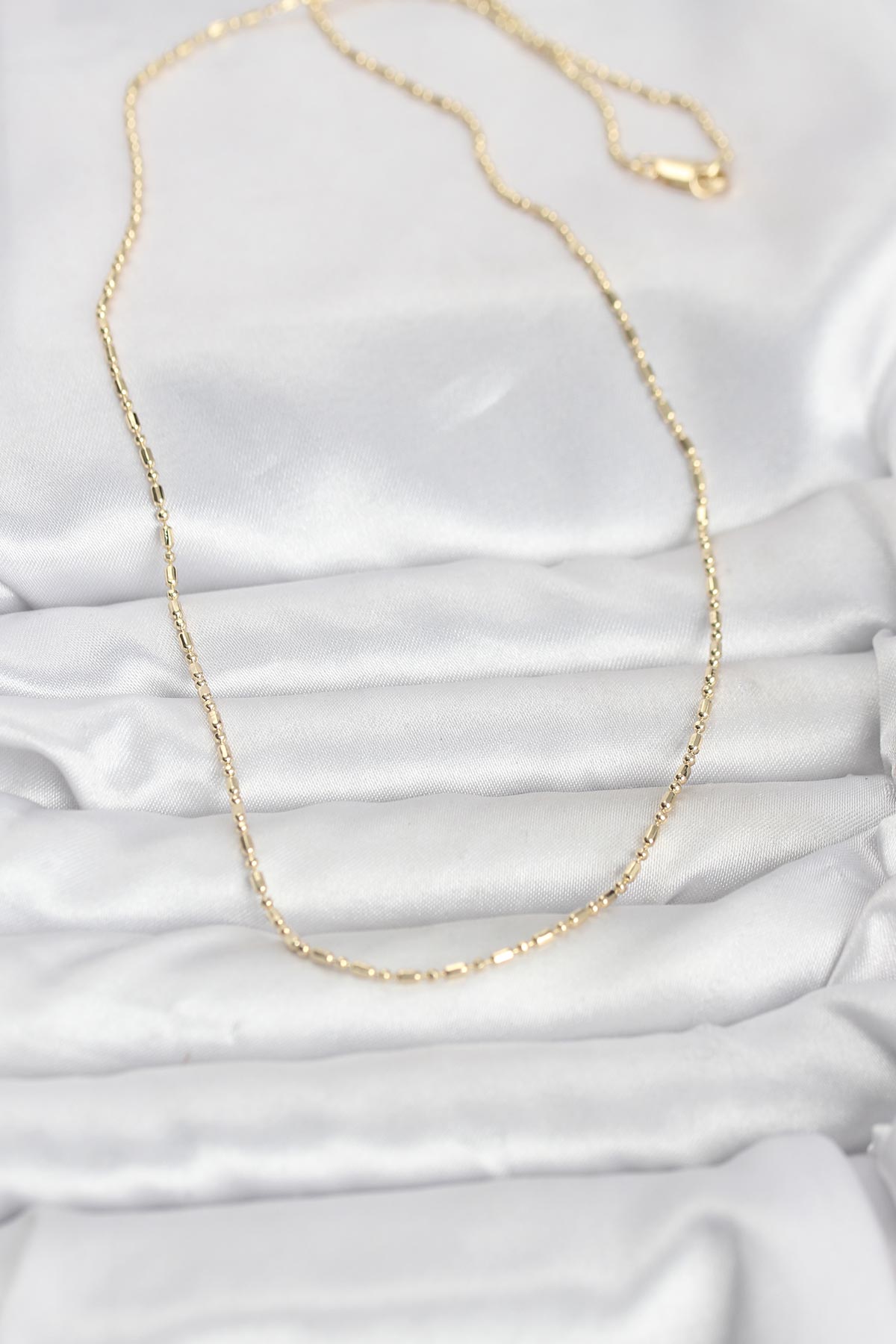 CM 14K Gold Renk Zincirli 60 cm Kadın Kolye 2