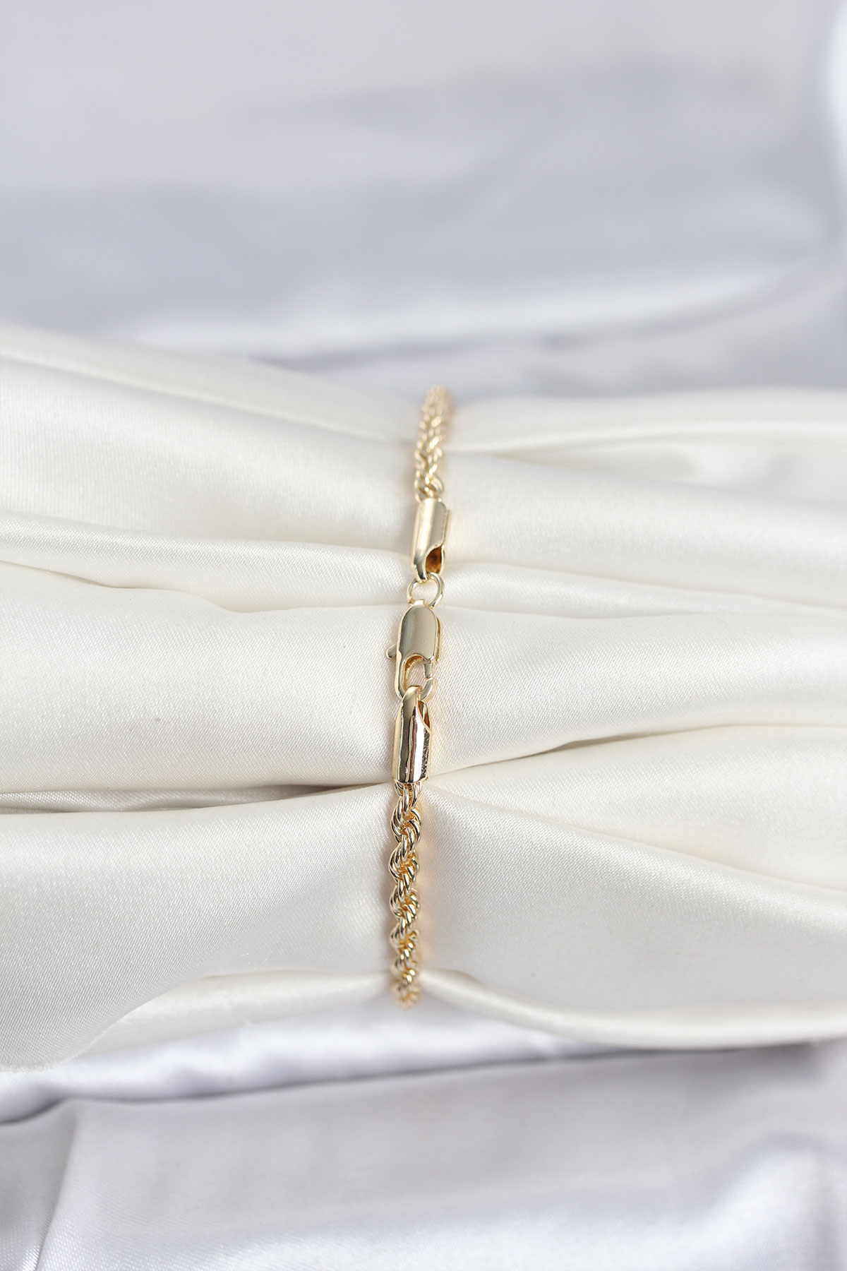 CM 14K Gold Renk Burgu Model Kadın Bileklik 2