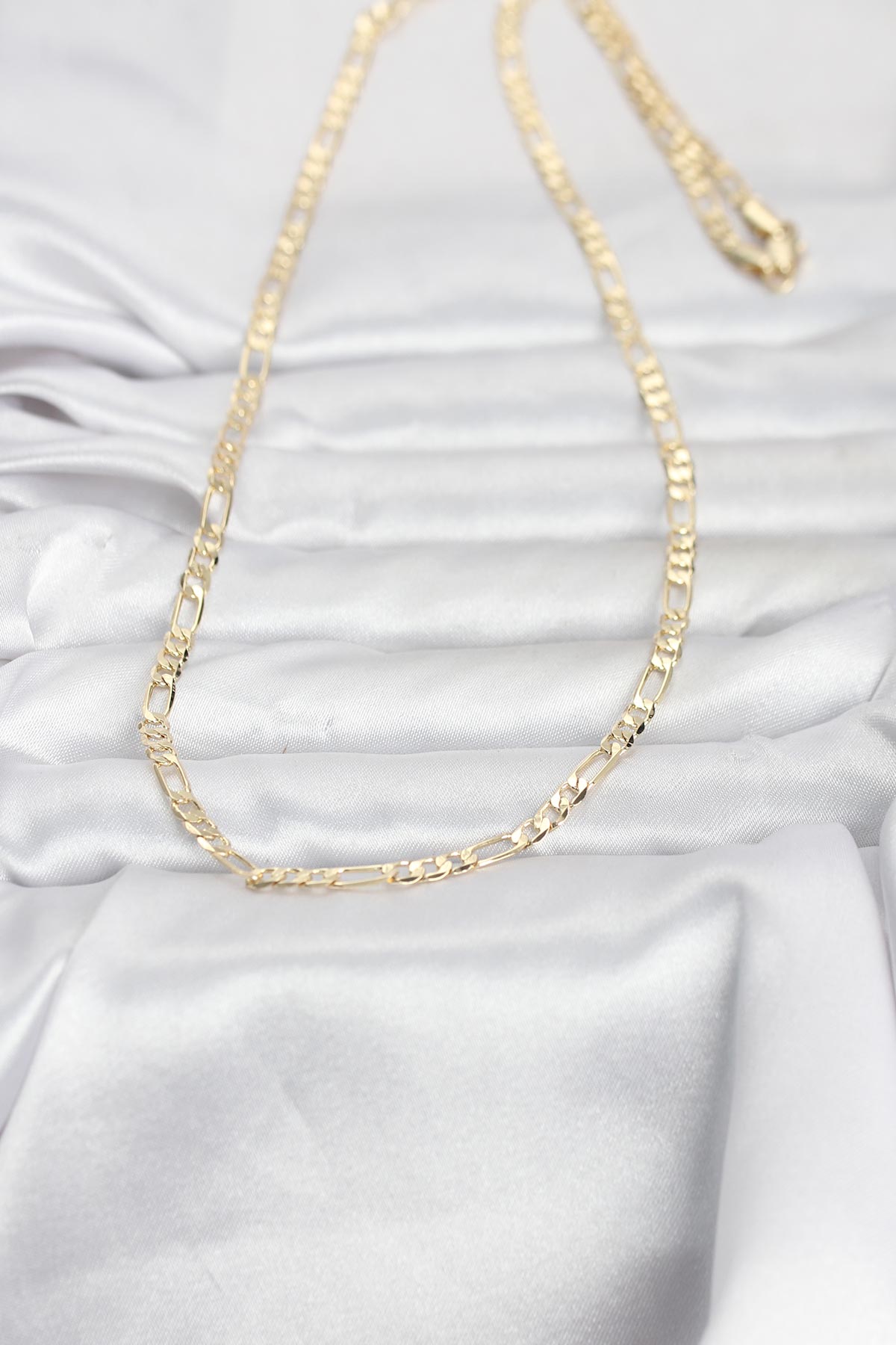 CM 14K Gold Renk Kuşgözü Zincir Model 60 cm Kadın Kolye 2