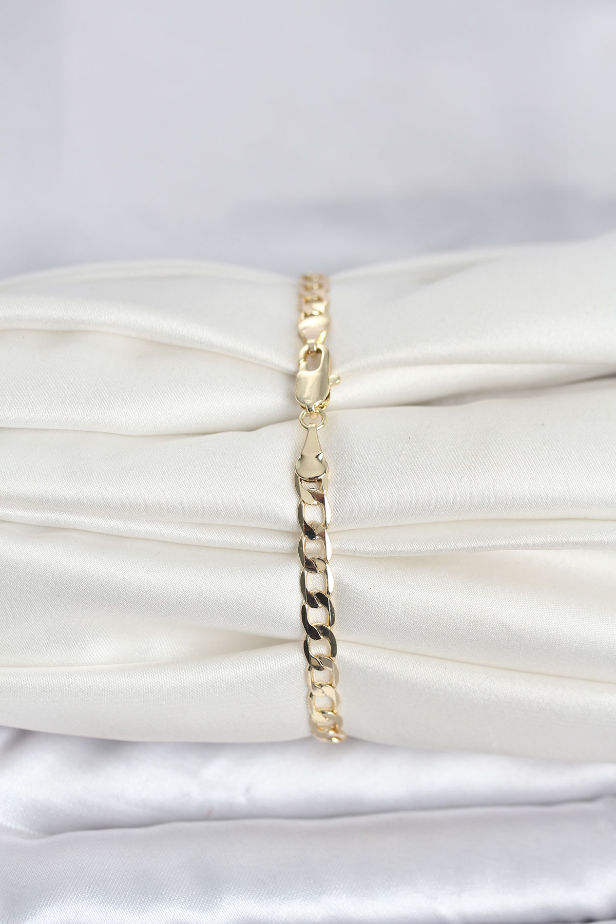 CM 14K Gold Renk Halka Zincir Model Kadın Bileklik 2