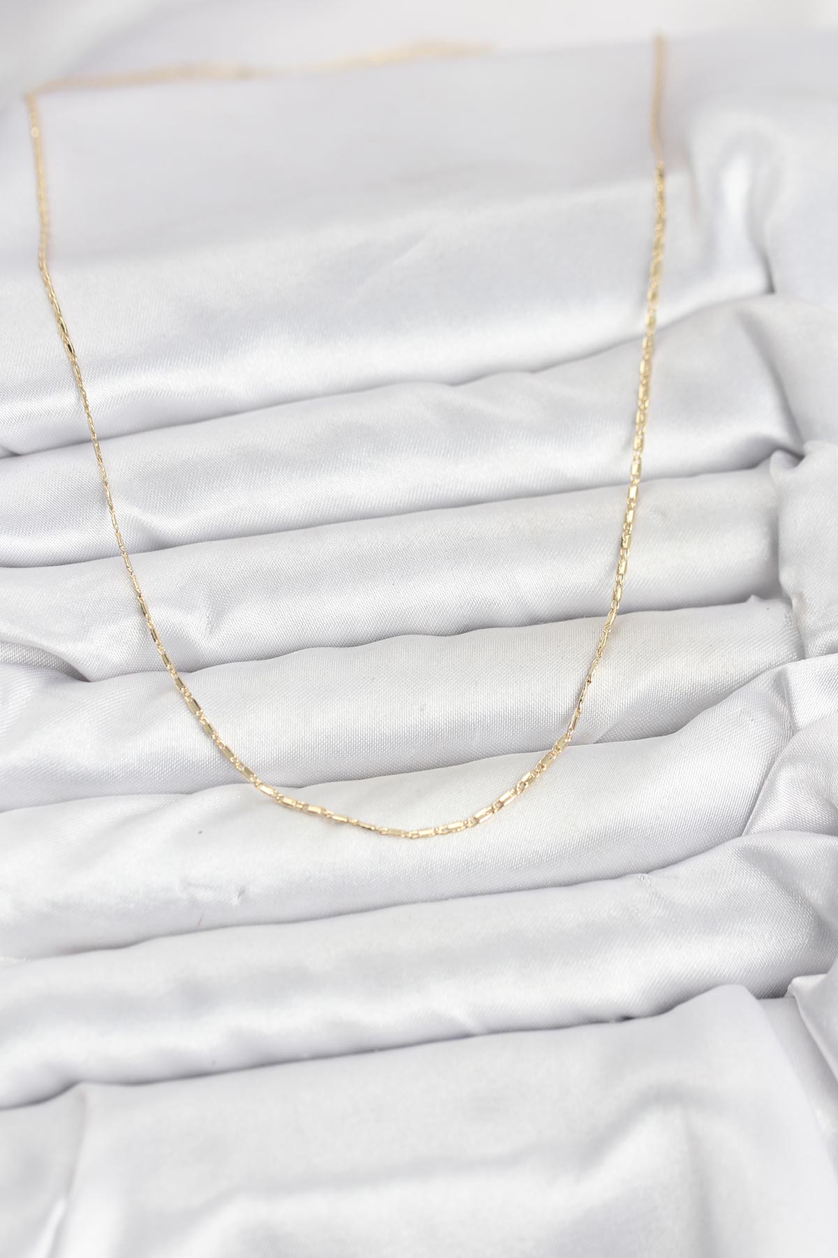 CM 14K Gold Renk Kesme Model 60 cm Kadın Kolye 2