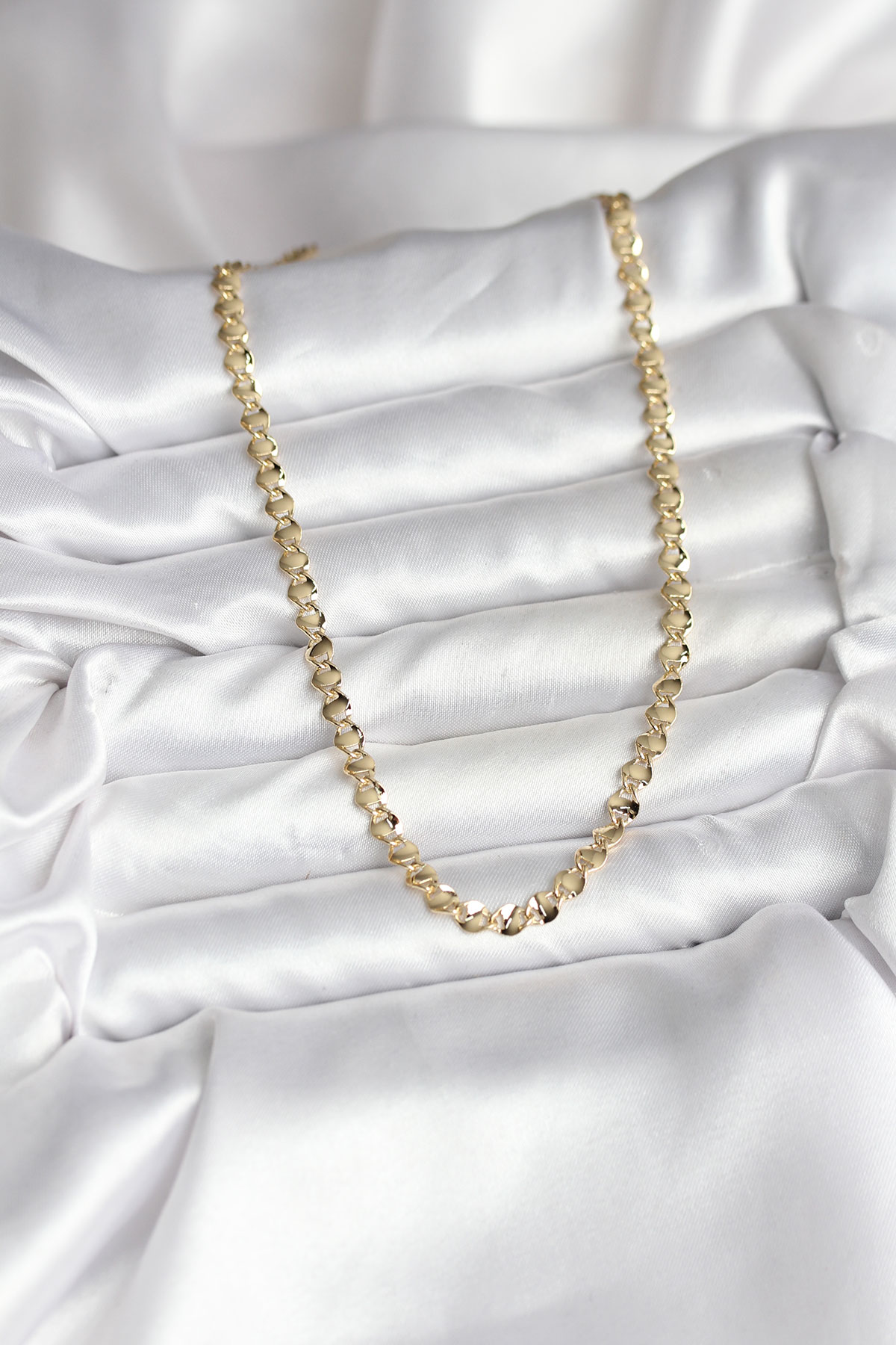 14K Gold Renk Kaplama Zincir Model CM Kadın Kolye 2
