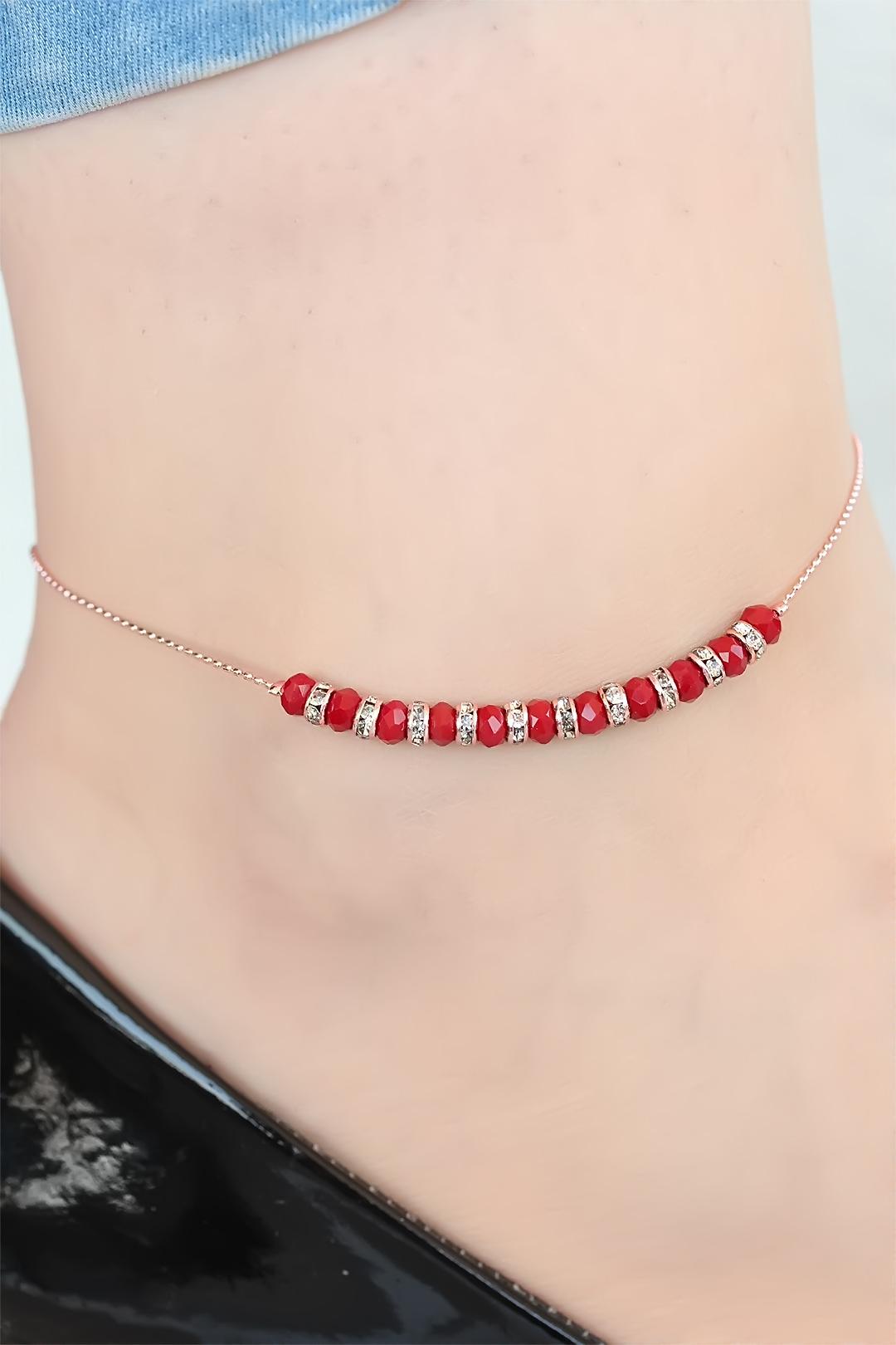 Bordo Miyuki Taşlı Hal Hal 2