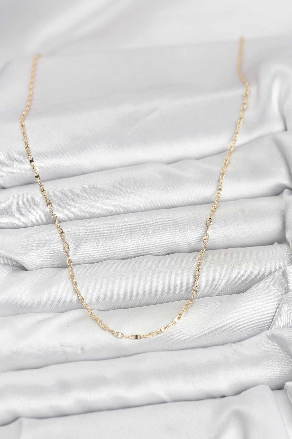 CM 14K Gold Renk Gemici Zincir Model 60 cm Kadın Kolye 2