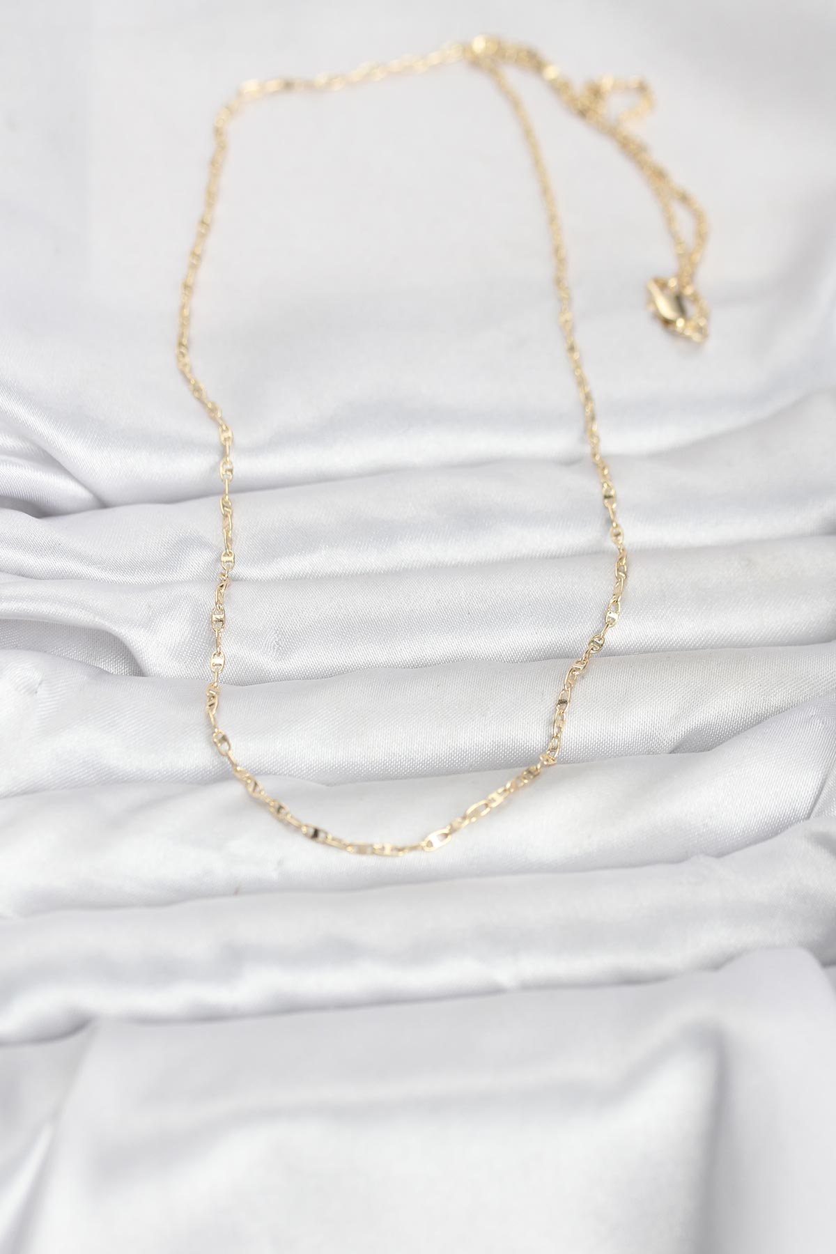 CM 14K Gold Renk Gemici Zincir Model 60 cm Kadın Kolye 1