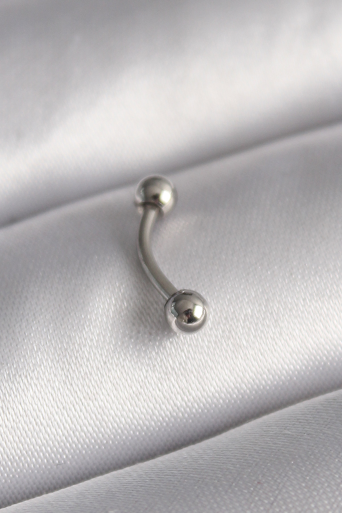 Çelik Gümüş Renk Topçuk Model Piercing