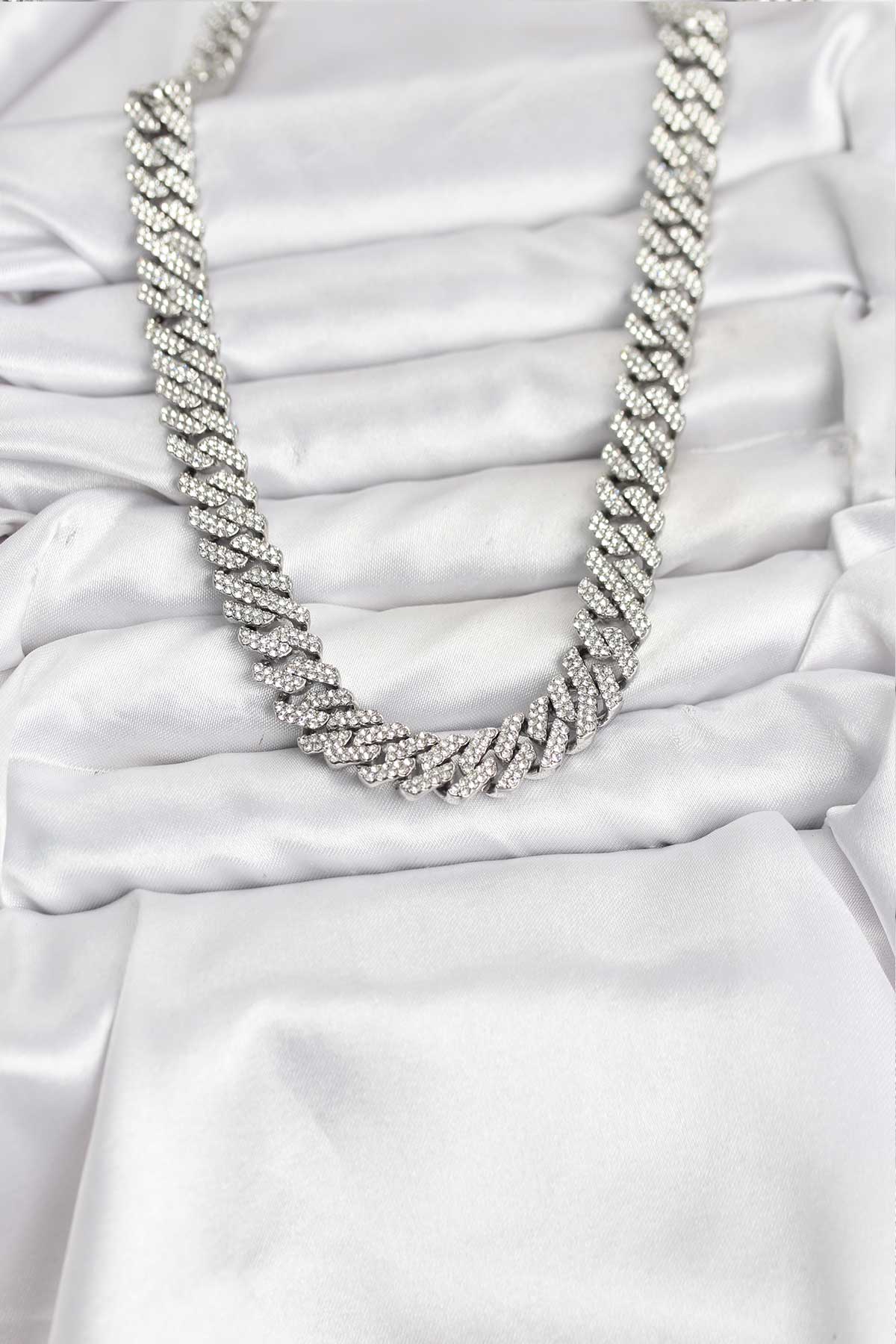 Pirinç Cuba Chain Gurmet Model Kolye 2