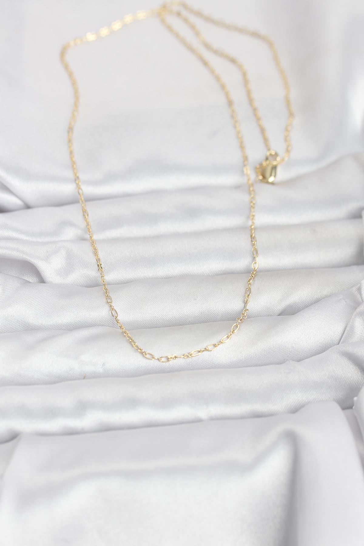 CM 14K Gold Renk 60 cm Zincirli Kadın Kolye 2