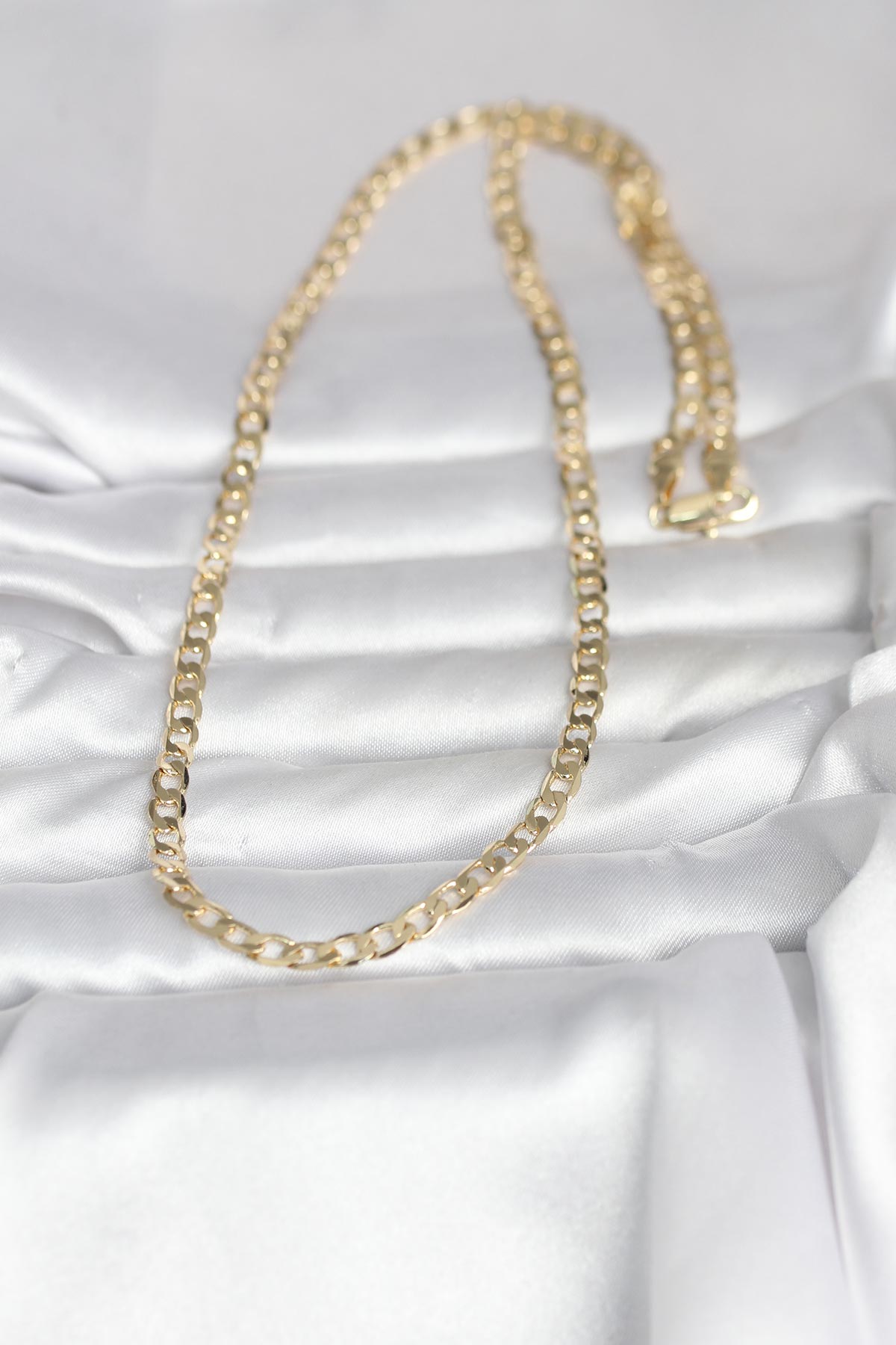 CM 14K Gold Renk Kalın Zincir Model 60 cm Kadın Kolye 2