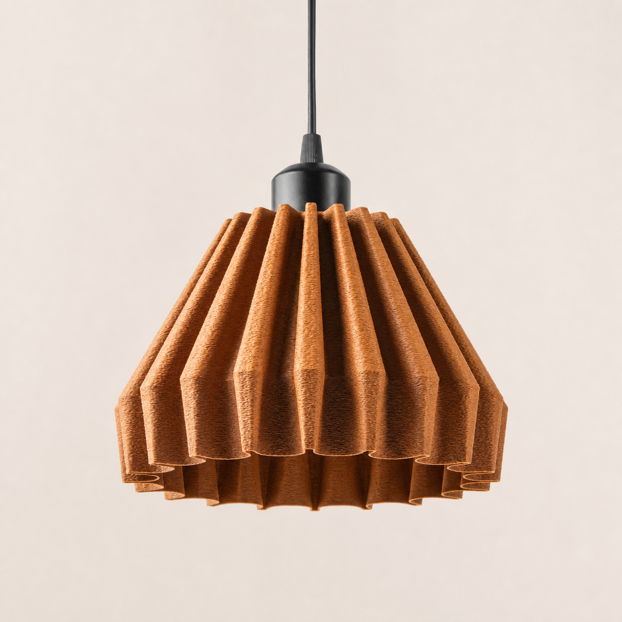 Vela | Pileli Konik Sarkıt Lamba – Terracotta