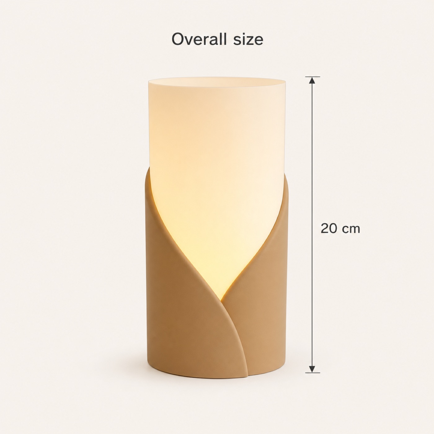 Liva | Sarma Formlu LED Masa Lambası – Bej 4